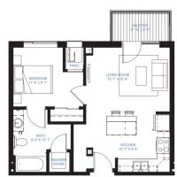One Bedroom A-2A